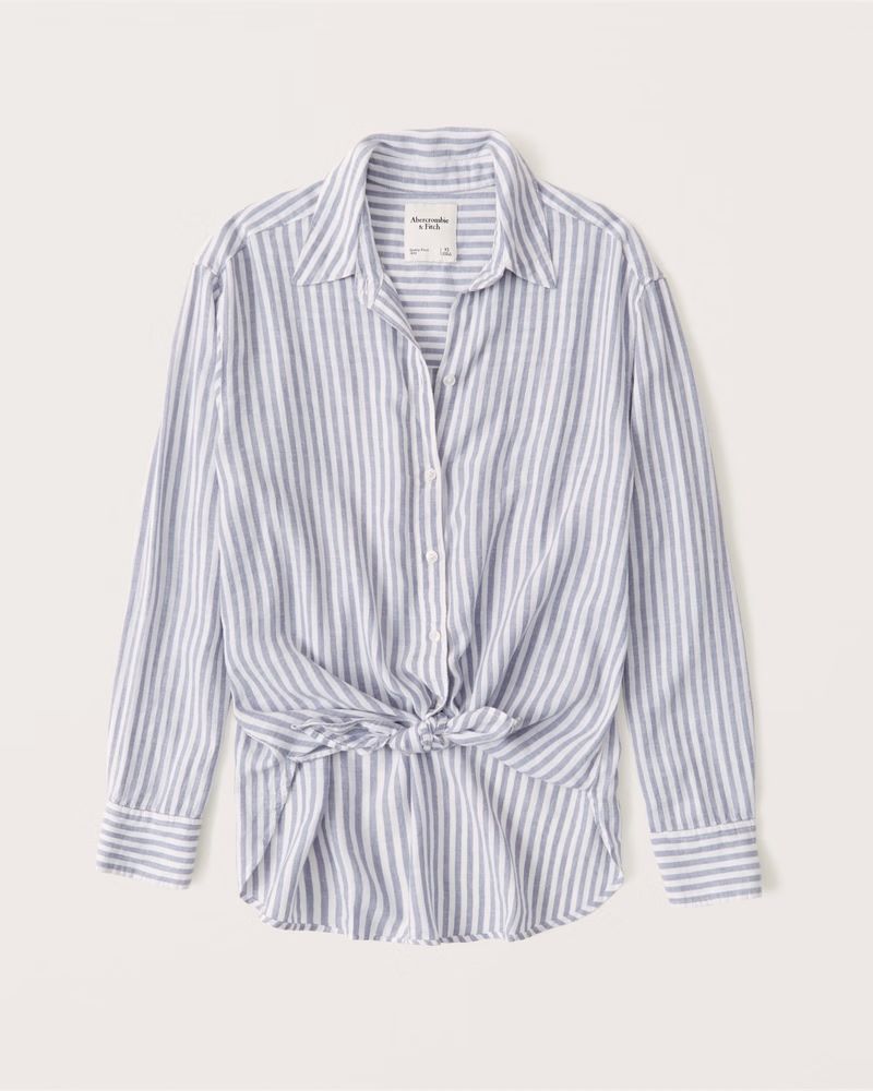 Long-Sleeve Resort Shirt | Abercrombie & Fitch (US)