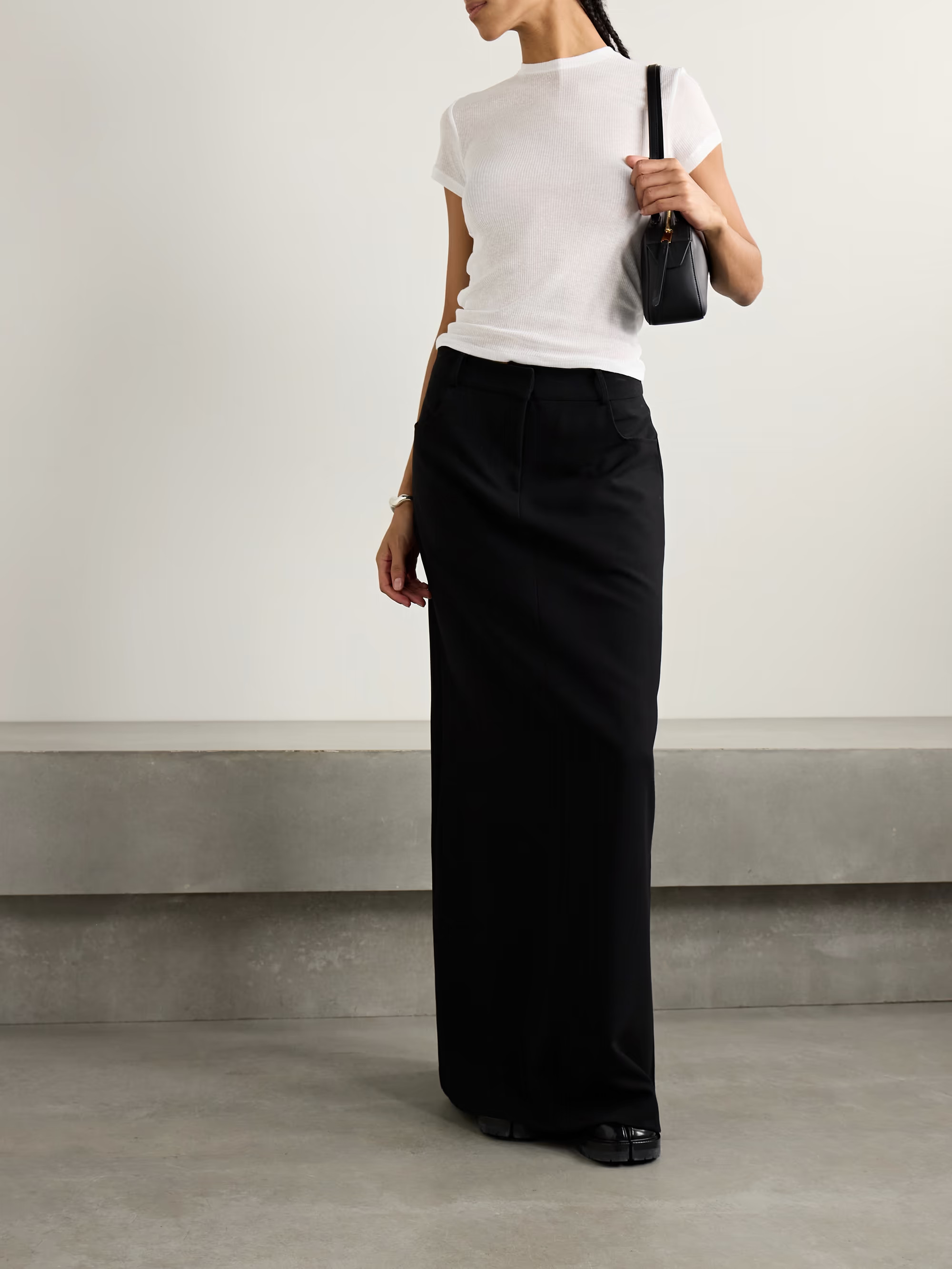 Sheer Stretch-Jersey T-Shirt - Snow | NET-A-PORTER (UK & EU)