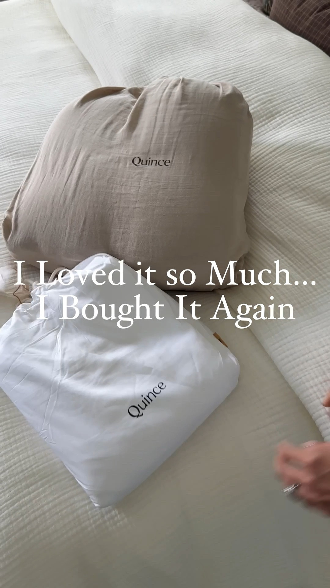 This bedding combo is one I truly love so much I bought it twice.  The Organic Airy Gauze Duvet Cover Set in the new Dune color is the prettiest warm neutral and gives that effortless, organic, designer look. Paired with the Bamboo Sheet Set in White, it creates the softest, most breathable, cloud-like bed. 

organic gauze duvet cover, dune duvet cover, neutral bedding, airy bedding, cloud bed setup, bamboo sheets white, soft cooling sheets, breathable bedding, warm neutral bedroom, modern organic bedroom, designer look for less bedding, luxury bedding feel, cozy bed styling, minimalist bedroom decor, serene bedroom aesthetic, high quality bedding essentials

@Quince  #QuincePartner


#LTKstorytime #LTKHome #LTKSeasonal