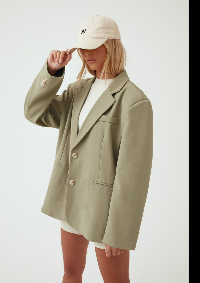 The Boyfriend Blazer - Desert Sage | Another Version