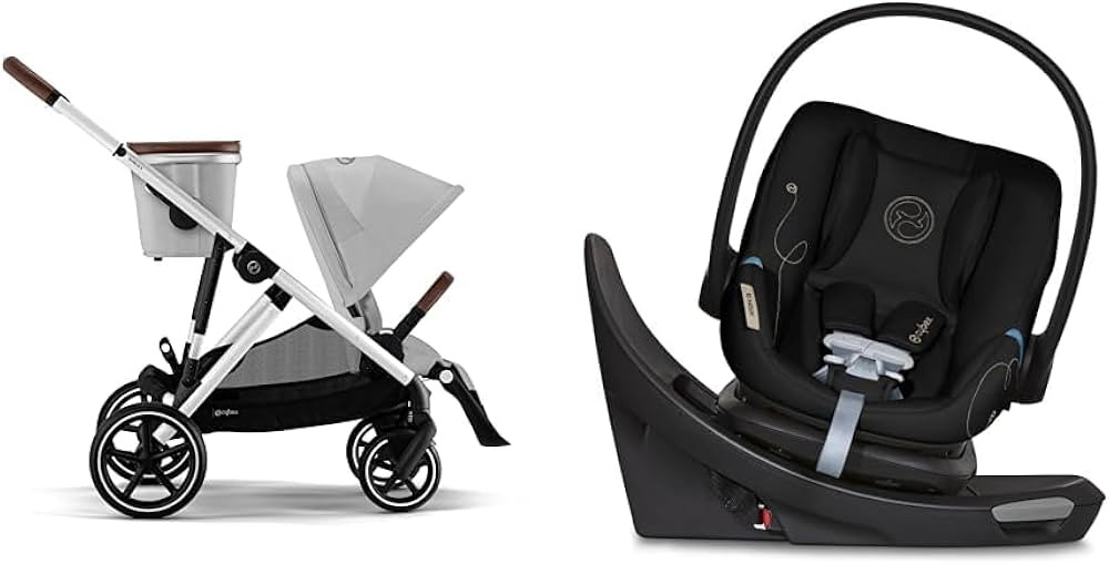 Cybex Gazelle S Modular Double Stroller for Infant and Toddler, includes Aton G Swivel Infant Car... | Amazon (US)
