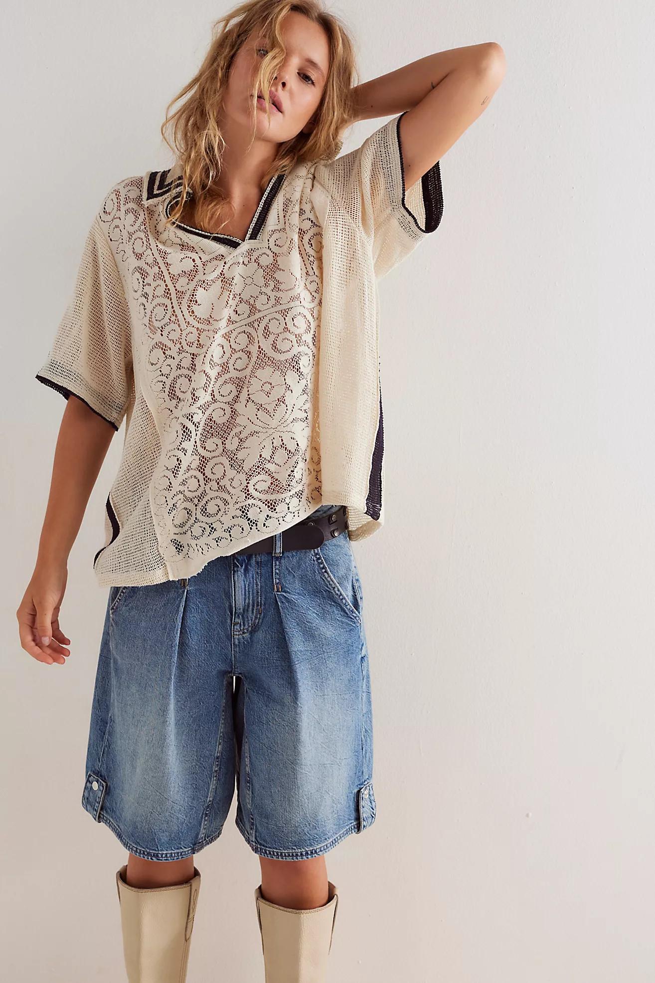 We The Free Feeling Sporty Lace Tee | Free People (UK)