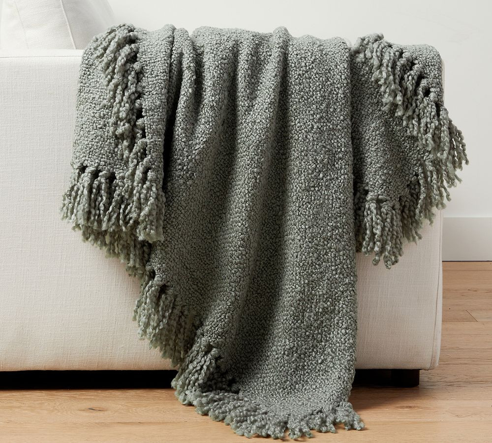 Dreamy Handwoven Fringe Throw | Pottery Barn (US)