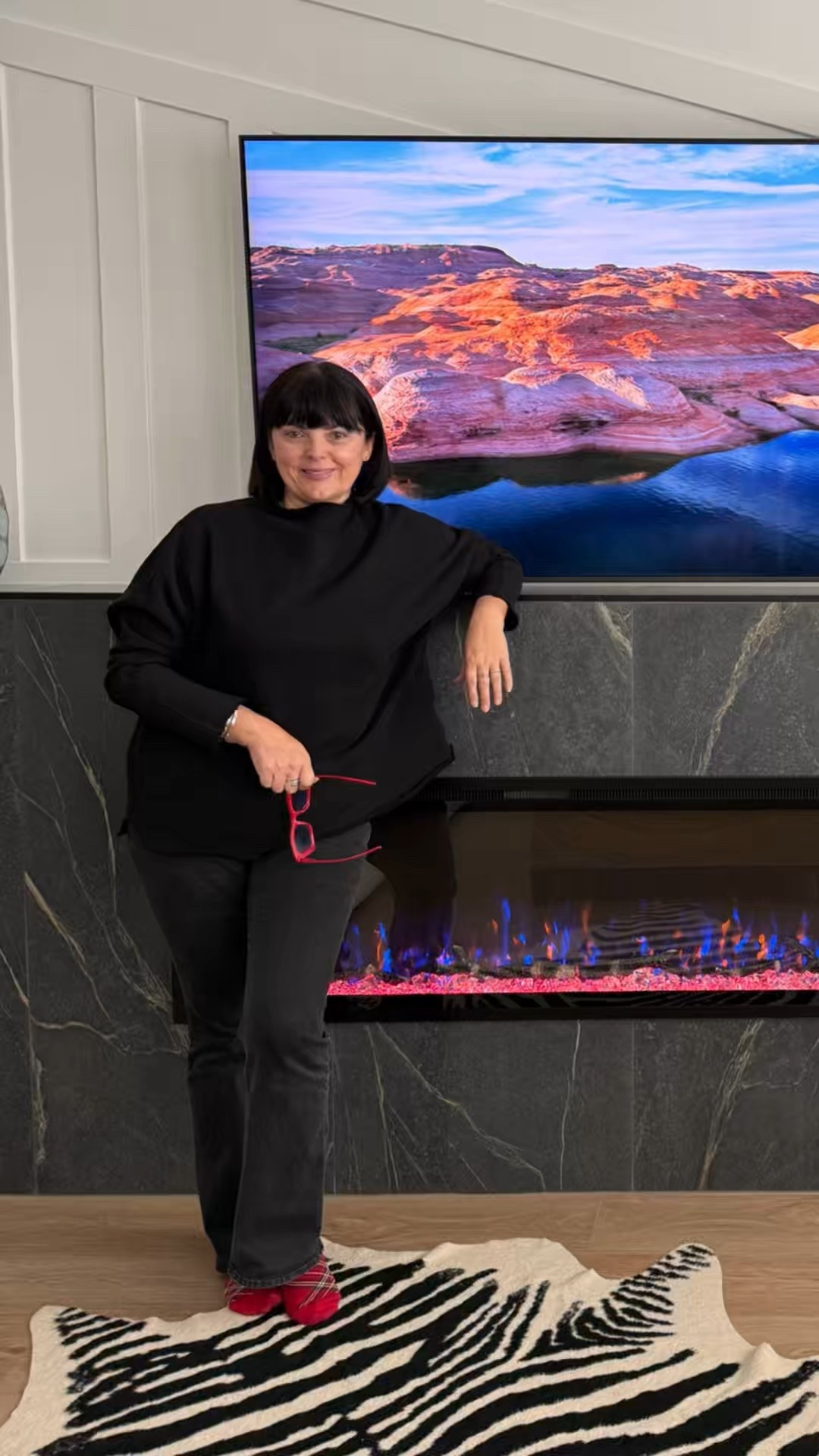 After way too many hours of research (designer problems 😅), I landed on Touchstone for the fireplace. Honestly? The most budget-friendly, realistic-looking, AND it even works with Alexa — so yes, I turn on my fireplace with my voice like a queen. 👑🔥

I tagged my favorite sizes on LTK — mine is the 72”, which fits this room perfectly.

The star of the show?
This gorgeous soapstone Italian porcelain from my friends at Pacific West Flooring. If you’re local, they’re hands-down my #1 flooring + tile source in town. Their materials never miss. 🤌🏼

Linked everything on LTK for you — fireplace sizes, décor, and a few extras I love.

#DRESSYOURSPACE #dressyourspacebysandra


#LTKHome #LTKmomlife #LTKOver40