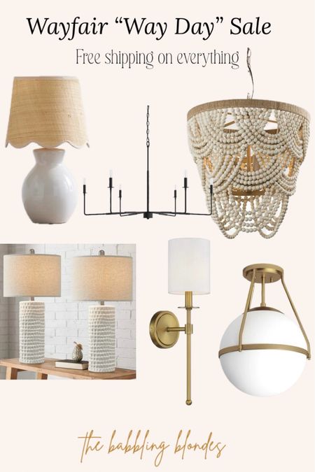 Wayfair Way Day sale + free shipping on everything! Home decor/ home finds/ home lightening/ home decor finds/ lightening 

#LTKstyletip #LTKfindsunder50 #LTKsalealert