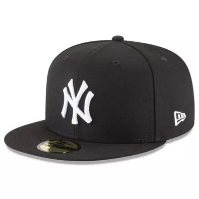 New Era Men's MLB New York Yankees 59FIFTY Fitted Hat, Black, 7 5/8 | Belk