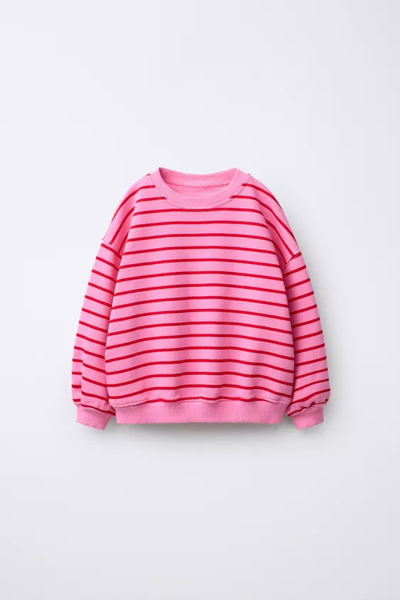 STRIPED HEART SWEATSHIRT | Zara US