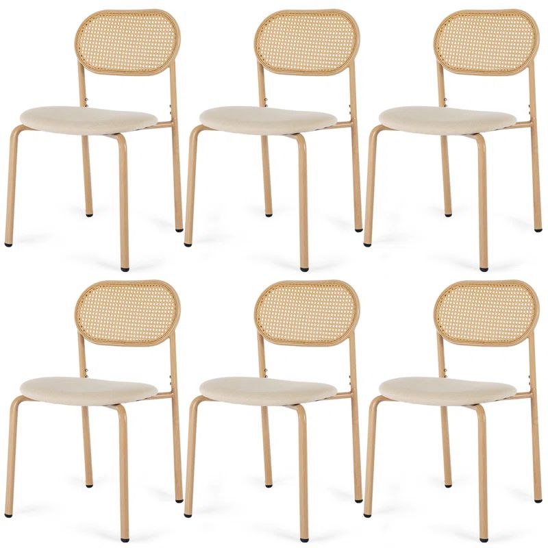 Bireuen Linen Upholstered Stacking Side Chair | Wayfair North America