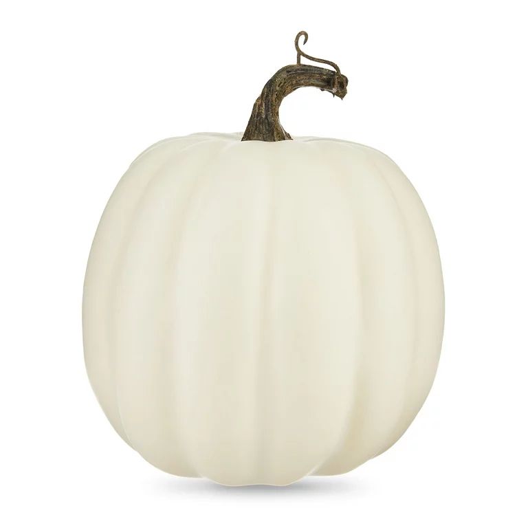 Harvest 6 in Speckled White Foam Pumpkin Decoration, Way to Celebrate | Walmart (US)
