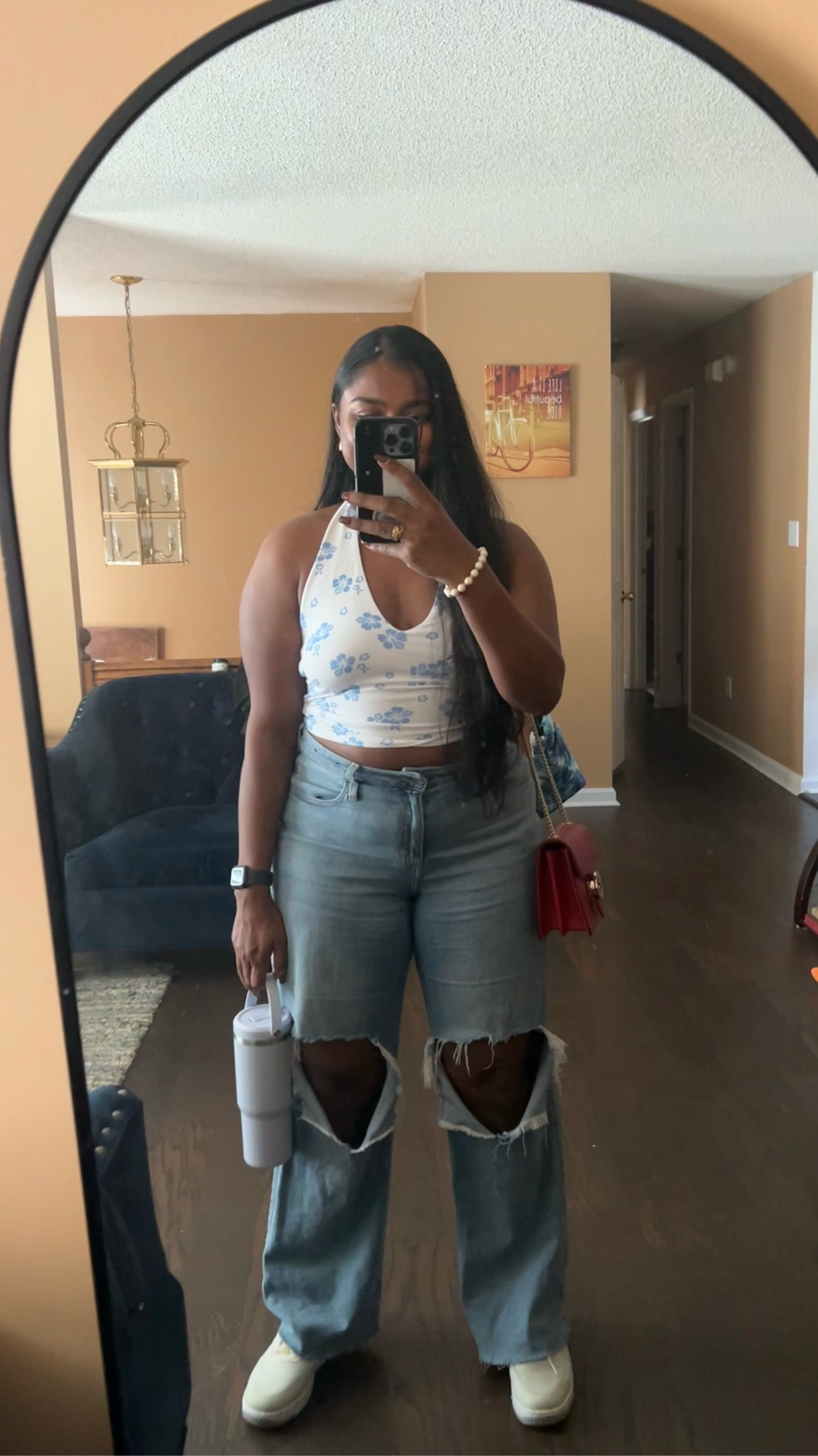 Halter top strapless with ripped jeans #causalfit #top

#LTKstyletip #LTKcurves #LTKunder50