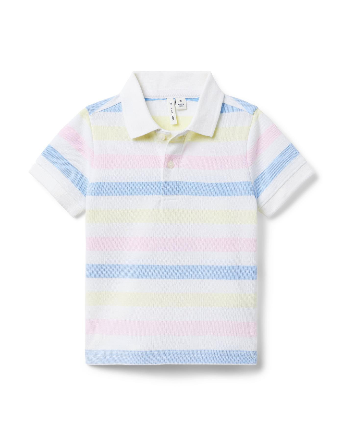 The Classic Striped Pique Polo | Janie and Jack