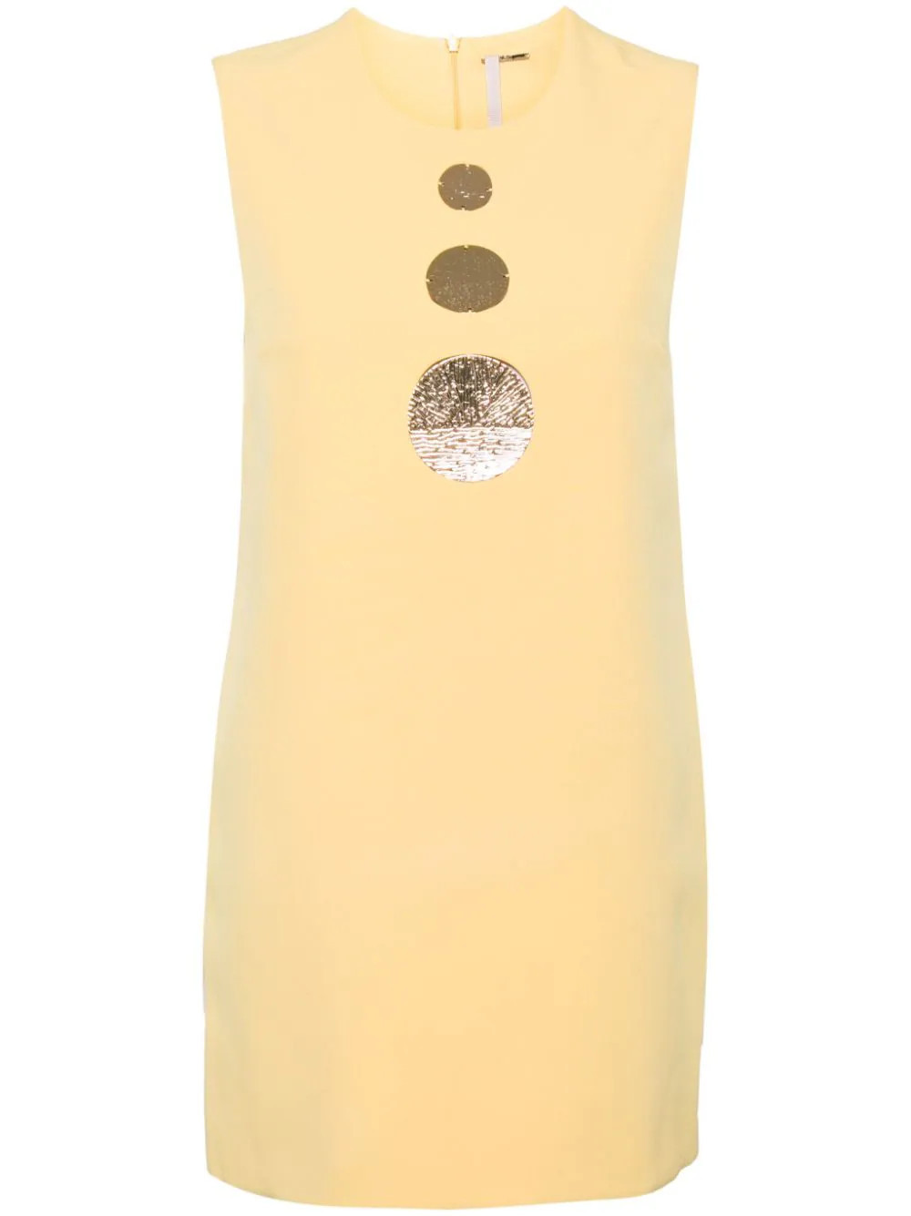 Alexis Vango coin-detail mini dress - Yellow | Farfetch Global