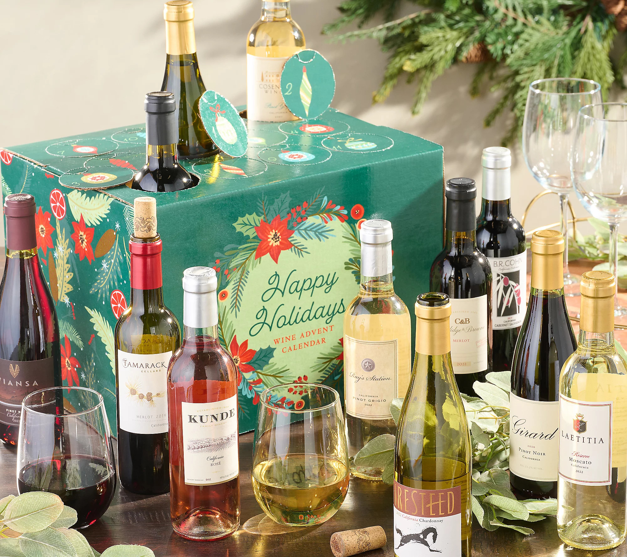 SH 10/7 Vintage Wines Estates Wine Advent 12 Nights Wine | QVC