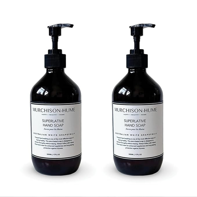 Murchison-Hume Luxury Vegan Hand Soap with Pump Dispenser, Moisturizing Hand Wash, SLS, Paraben &... | Amazon (US)