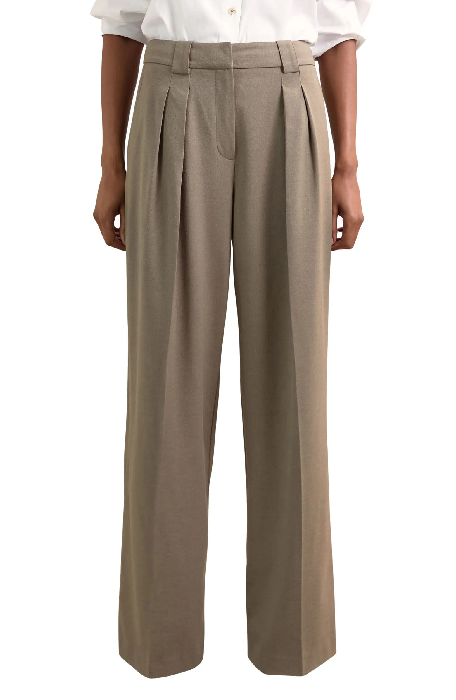 Poppie Pleat Front Wide Leg Pants | Nordstrom