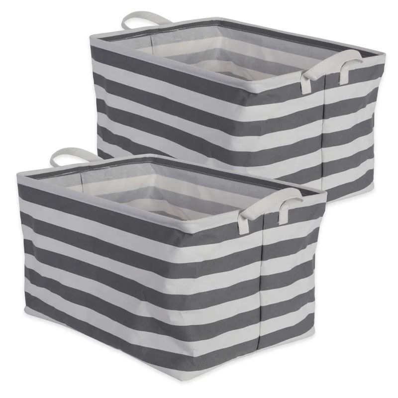 Heuer Stripe Rectangle Laundry Hamper Set | Wayfair North America