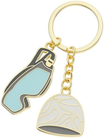 Ski Boot Keychain - Sporty Key Chains with Ski Boot and Mountain Charms, Cool Keychains for Winte... | Amazon (US)
