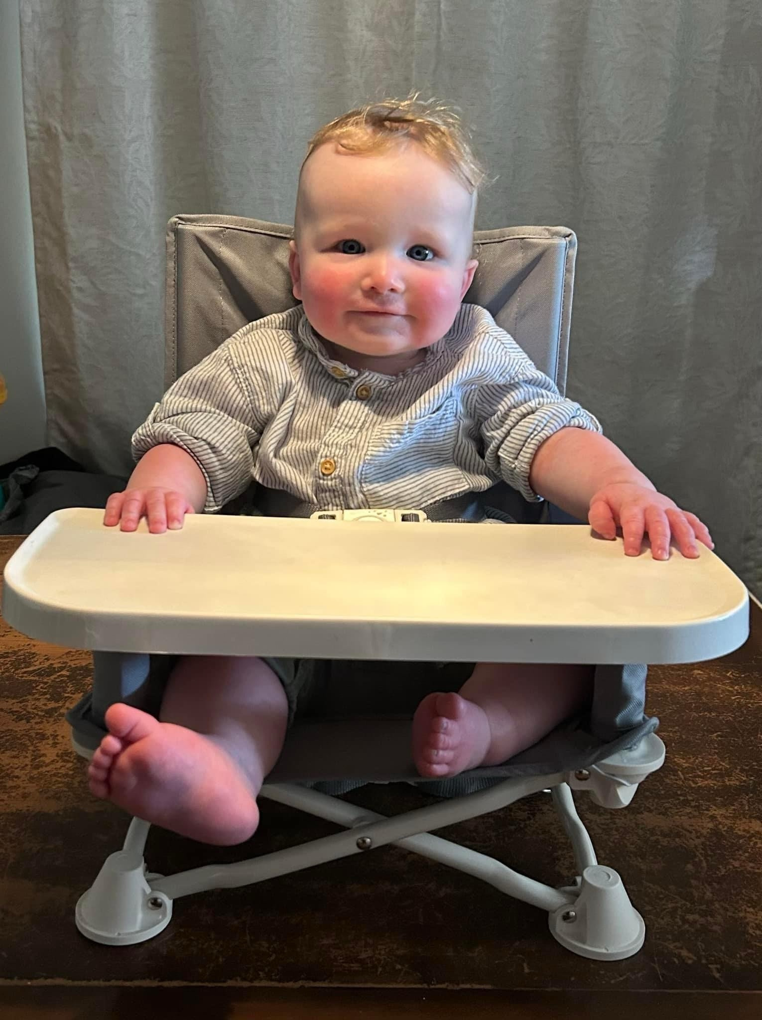 This portable high chair is our fav 👏🏼 & it’s on sale! I keep it in the back of my car and it’s perfect for on the go 

Baby boy / baby essential / baby feeding 

#LTKtravel #LTKsalealert #LTKbaby