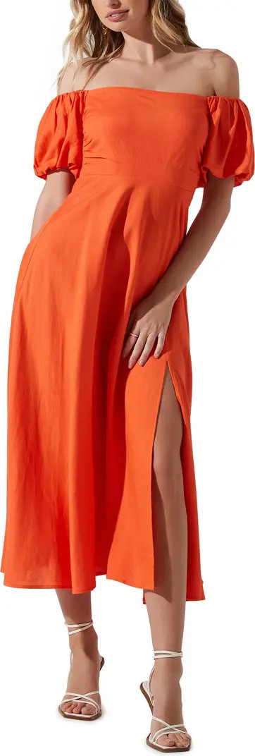 Off the Shoulder A-Line Dress | Nordstrom