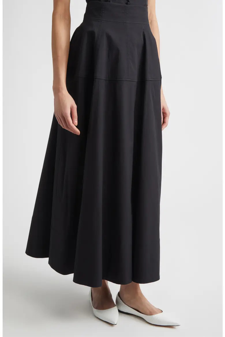 Lela Rose Cotton Blend Stretch Poplin Skirt (Women) | Nordstrom | Nordstrom