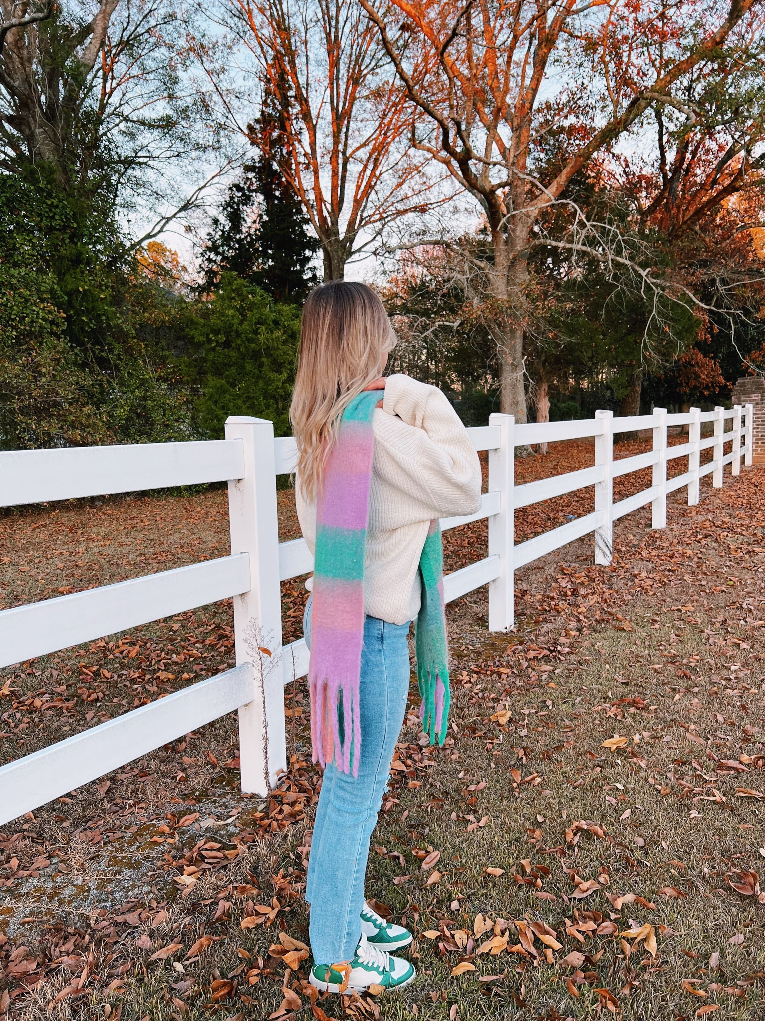 winter fit // colorful scarf 🧣 

#LTKstyletip #LTKSeasonal