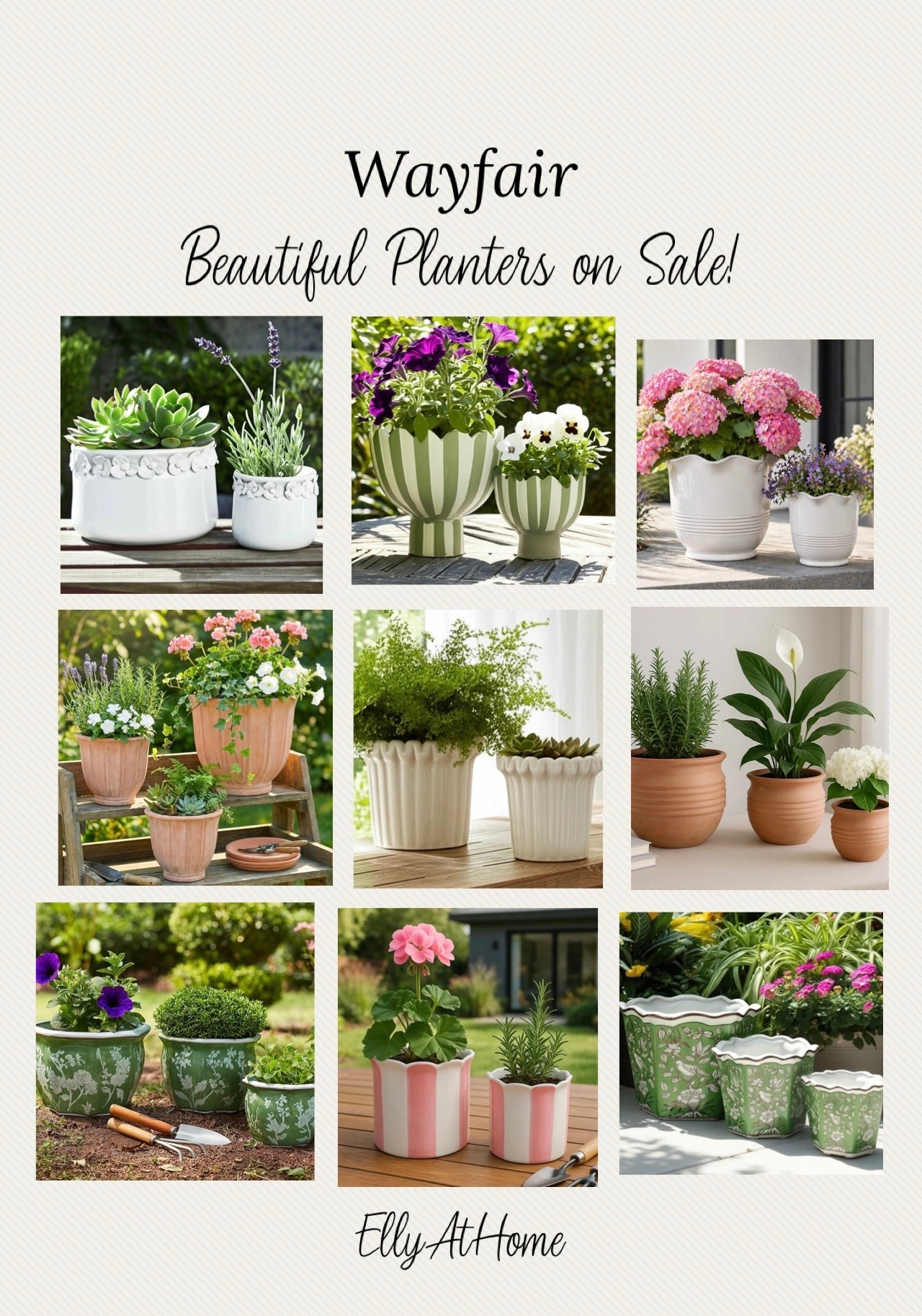 Beautiful details, colors and styles planters on sale at Wayfair! Many sold in sets! Nice idea for Mother’s Day gifts. Patio porch, inside flower styling! Free shipping. #wayfair #wayfairpartner @Wayfair 

#LTKHome #LTKSaleAlert #LTKSeasonal