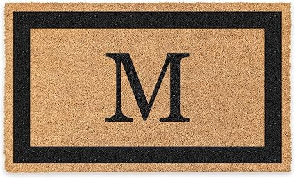 COCO MATS 'N MORE Coir Personalized Doormats Monogrammed (22" x 36") - Made in USA, Tough Coir Cl... | Amazon (US)