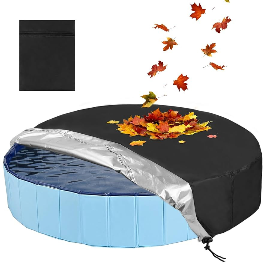 Rypet Dog Pool Cover Foldable Round Pool Covers Pet Collapsible Swimming Pool Covers Portable Pet... | Amazon (US)