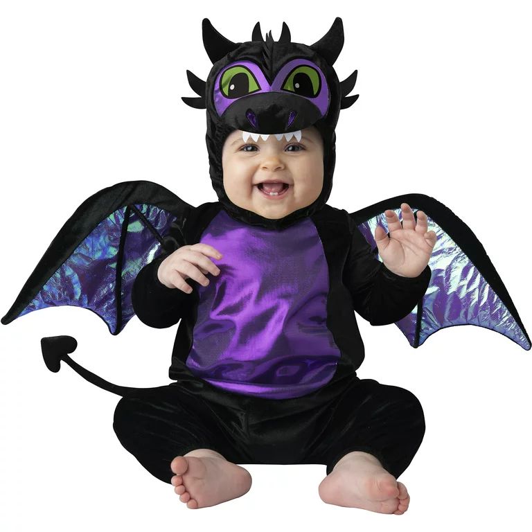 InCharacter Costumes Baby Dragon Halloween Costume Set Unisex, Infant, Black - Walmart.com | Walmart (US)