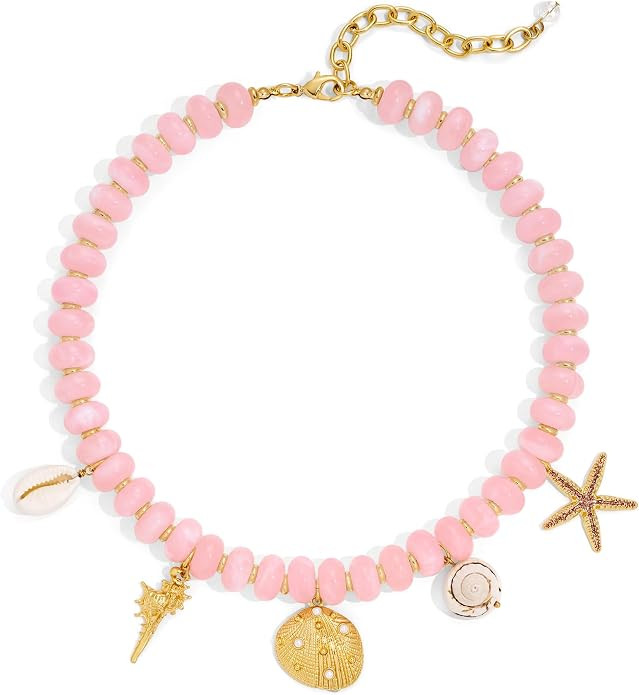 CLASSYZINT Summer Beach Beaded Choker Necklace Colorful Resin Bead Necklace with Starfish Shell F... | Amazon (US)