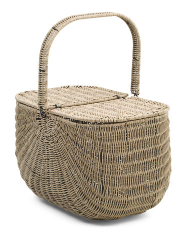 17x11.5in Rectangular Picnic Basket | Global Home | Marshalls | Marshalls