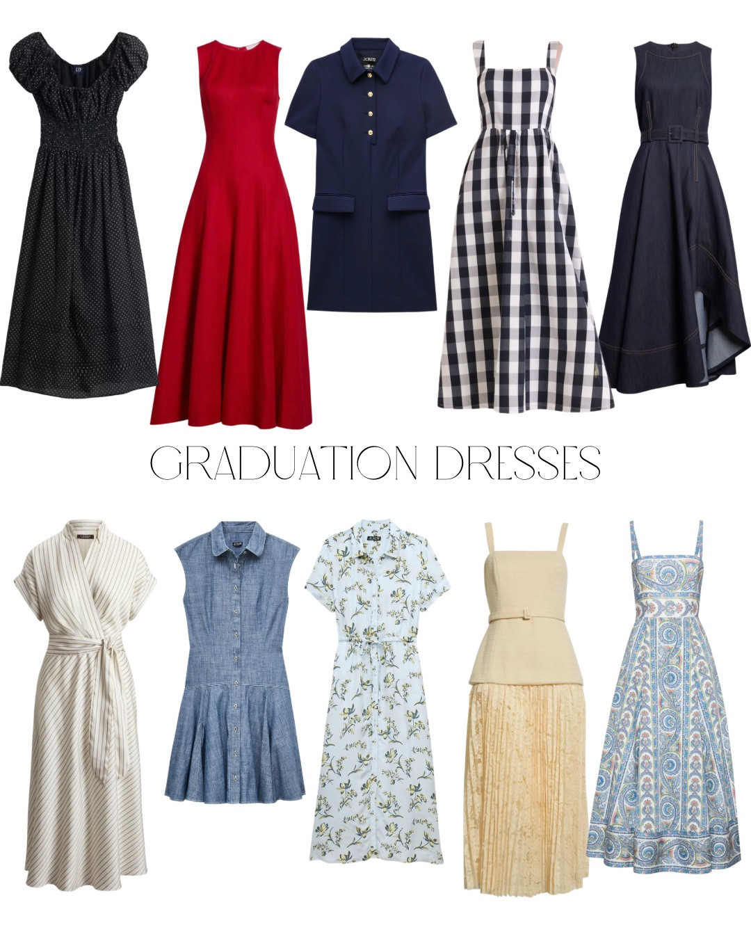 Graduation dresses 
Tuckernuck, Nordstrom 
Spring event dresses 