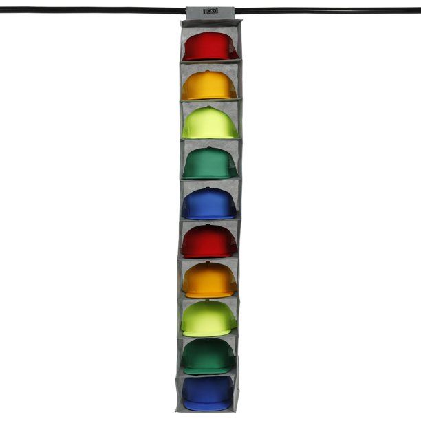 Hat Rack 10 Shelf Hanging Closet Hat Organizer for Hat Storage - Protect Your Caps & Keep Them in... | Walmart (US)