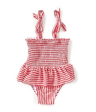 Adventurewear 360 Baby Girls Red Gingham One-Piece Swimsuit | Dillard's | Dillard's