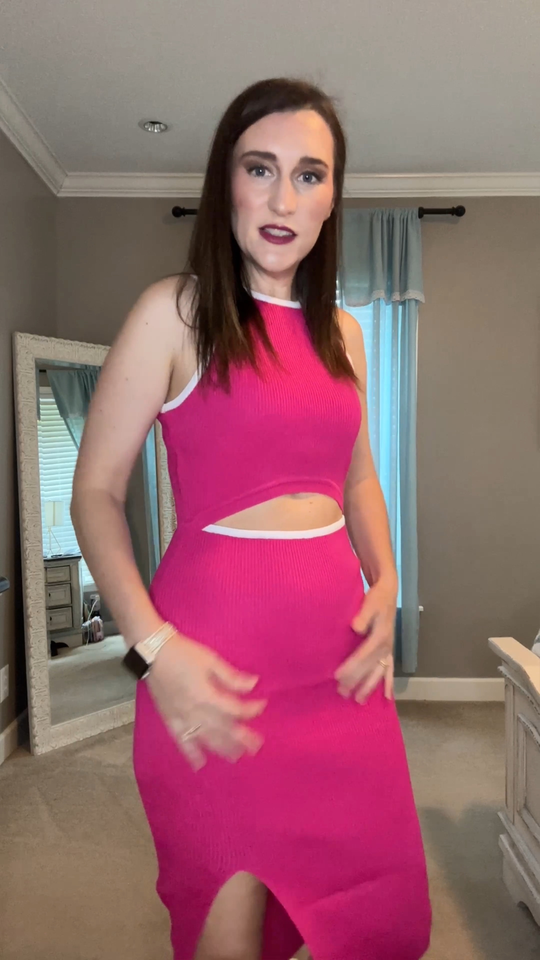 Super cute ribbed midi with a cutout. Love this one! Sized up to a medium. 

#LTKxPrimeDay #LTKunder50 #LTKstyletip