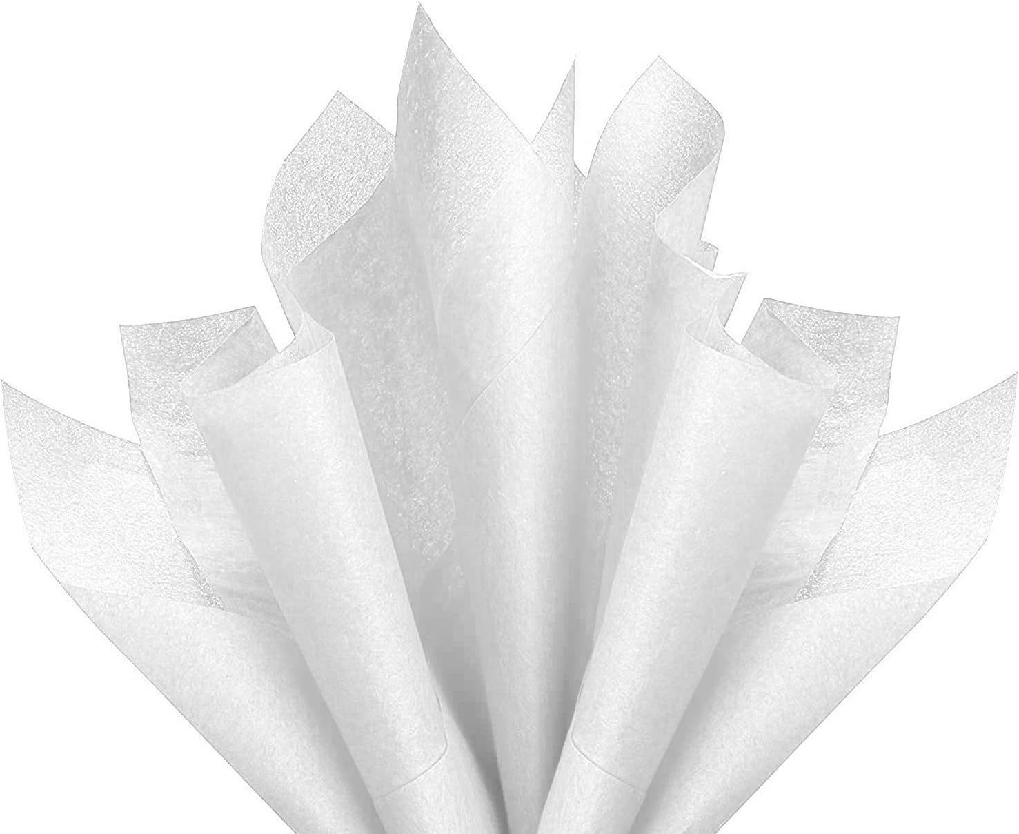 Basic Solid White Bulk Tissue Paper 15" x 20" - 100 Sheets | Amazon (US)