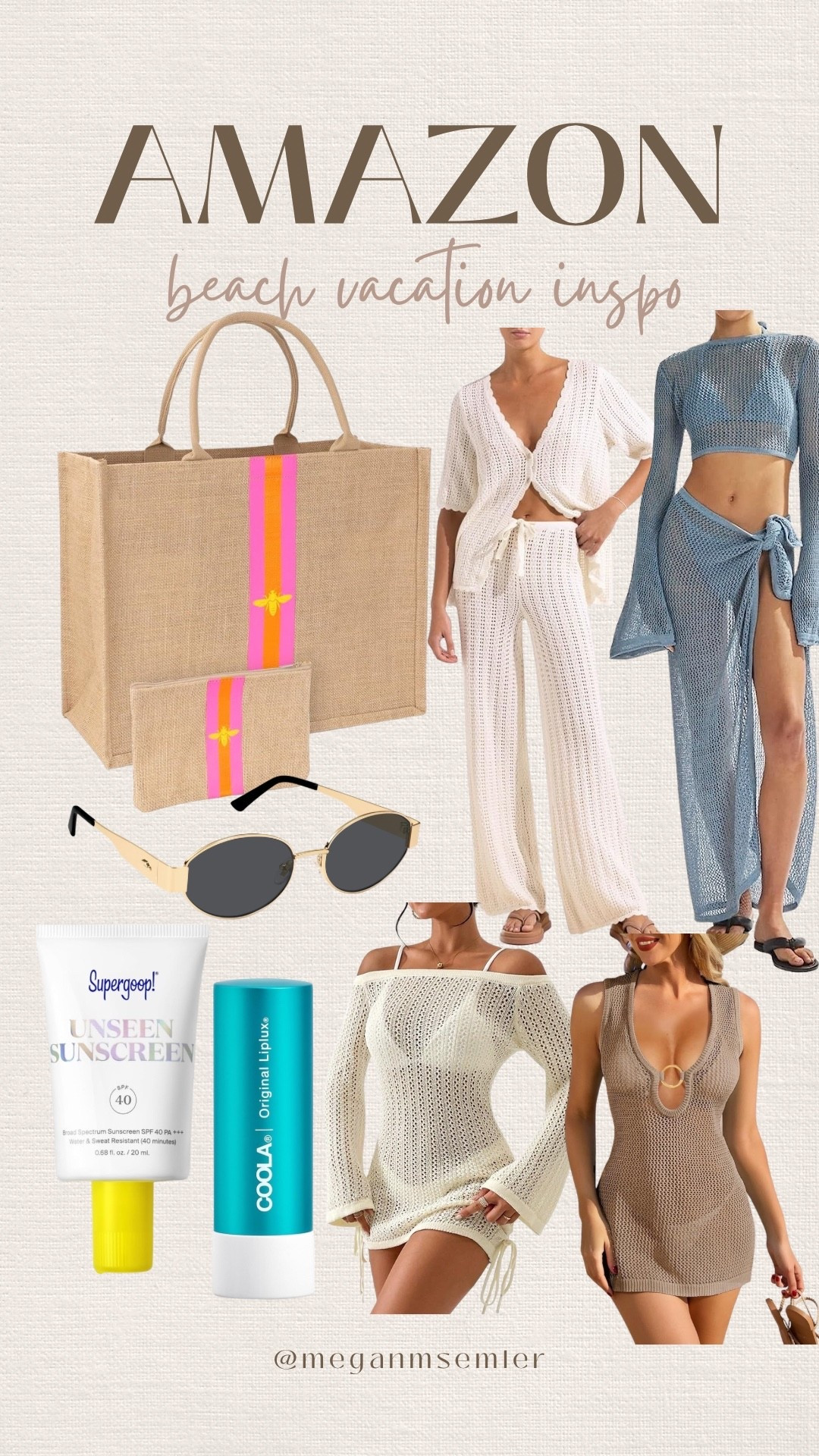 Amazon beach inspo 

#LTKTravel #LTKFindsUnder100 #LTKSeasonal