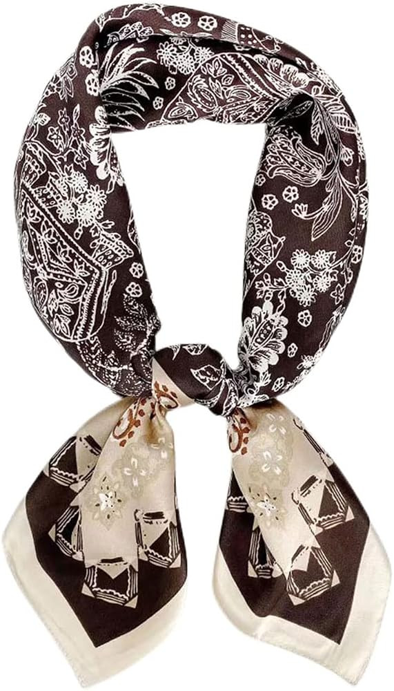 MAIRY Womens Scarf Silk Feeling Bandana Paisly Women's Satin Scarves Lightweight Neckerchief Squa... | Amazon (UK)