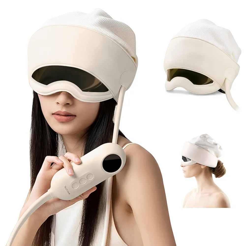 Head Massager for Headaches, Eye Massager with Heat, Rechargeable Head and Eye Massage for Stress... | Amazon (US)