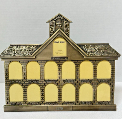 Lillian Vernon Brass Schoolhouse Picture Frame School Grades K to 12 - Justin | eBay US
