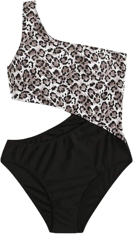 Women's Bathing Suits One Shoulder Cutout One Piece Swimsuit Swimwear Monokini | Amazon (US)