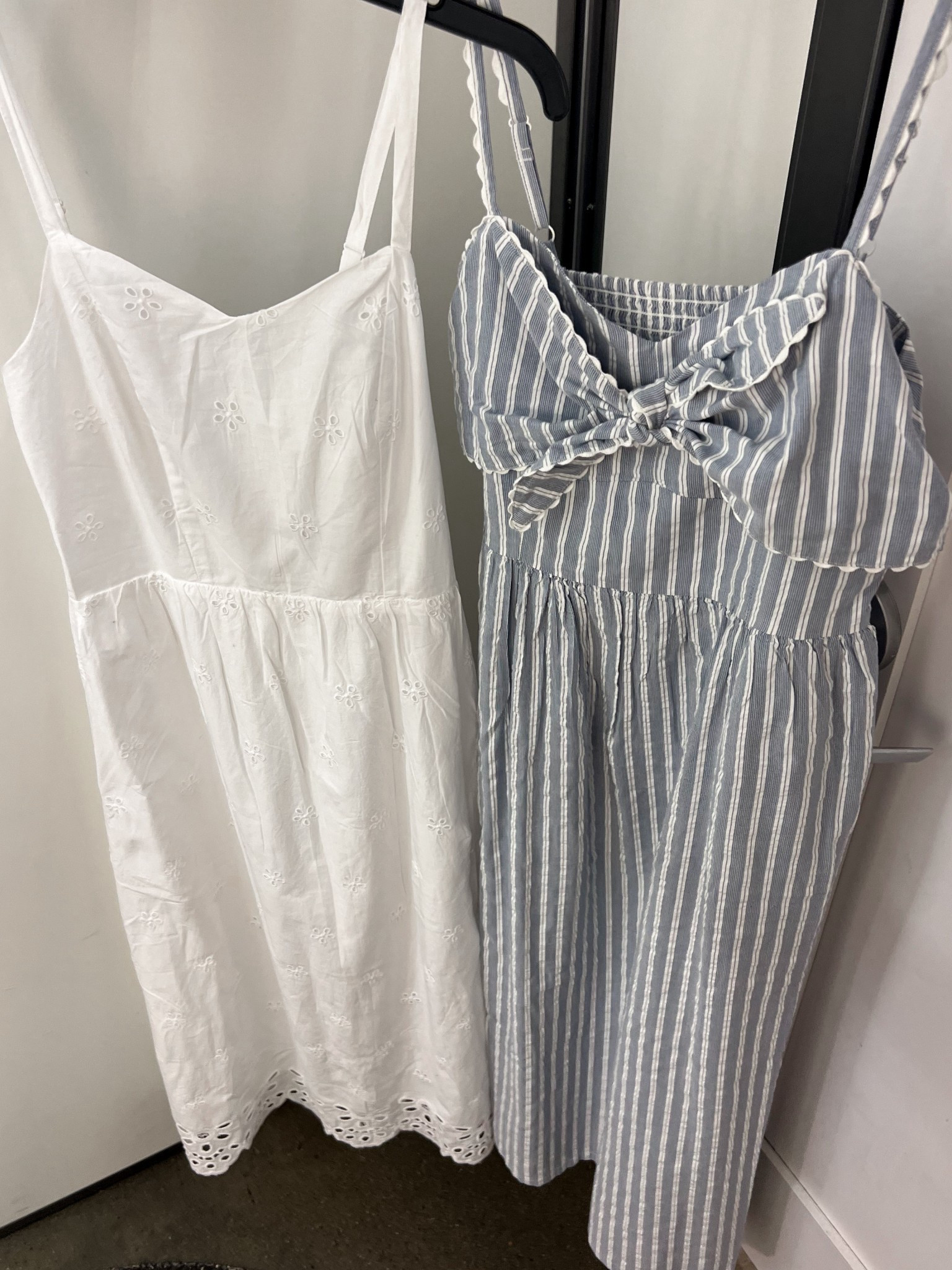 Eyelet, stripes + scalloped details on these two cutie midi dresses

#LTKStyleTip #LTKFindsUnder50 #LTKPetite