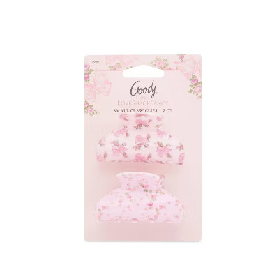 Goody x LoveShackFancy Small Claw Clips - Rosa Beaux and English Ivy - 2ct - Pink | Target