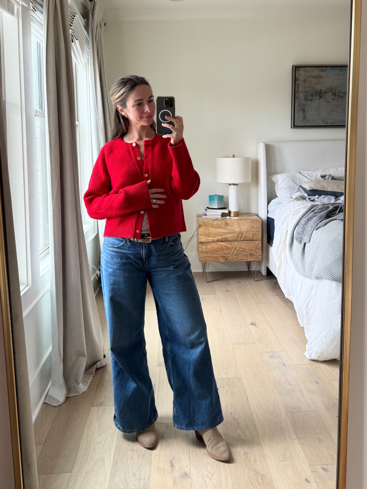 I’m an outfit repeater wearing this sweater non-stop this winter! I sized up to a medium for more room as my bump grows. 

#LTKHoliday #LTKootd #LTKBump