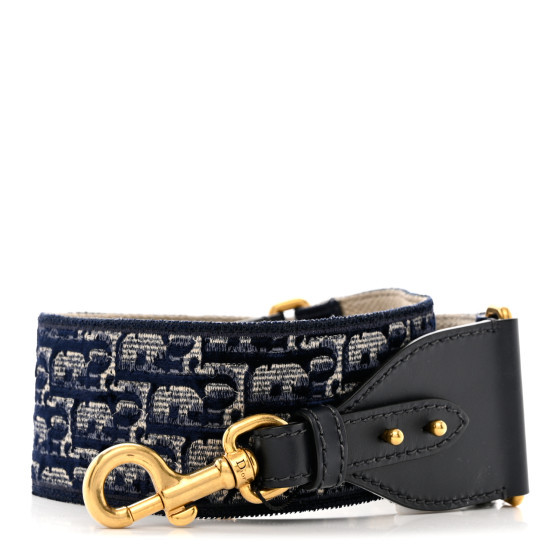 Velvet Oblique Shoulder Strap Blue | FASHIONPHILE (US)