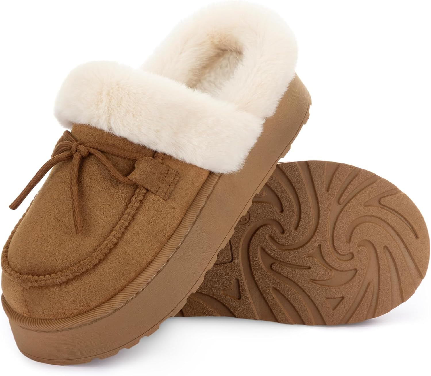 RockDove Women's Microsuede Moc Toe Platform Memory Foam Slipper | Amazon (US)