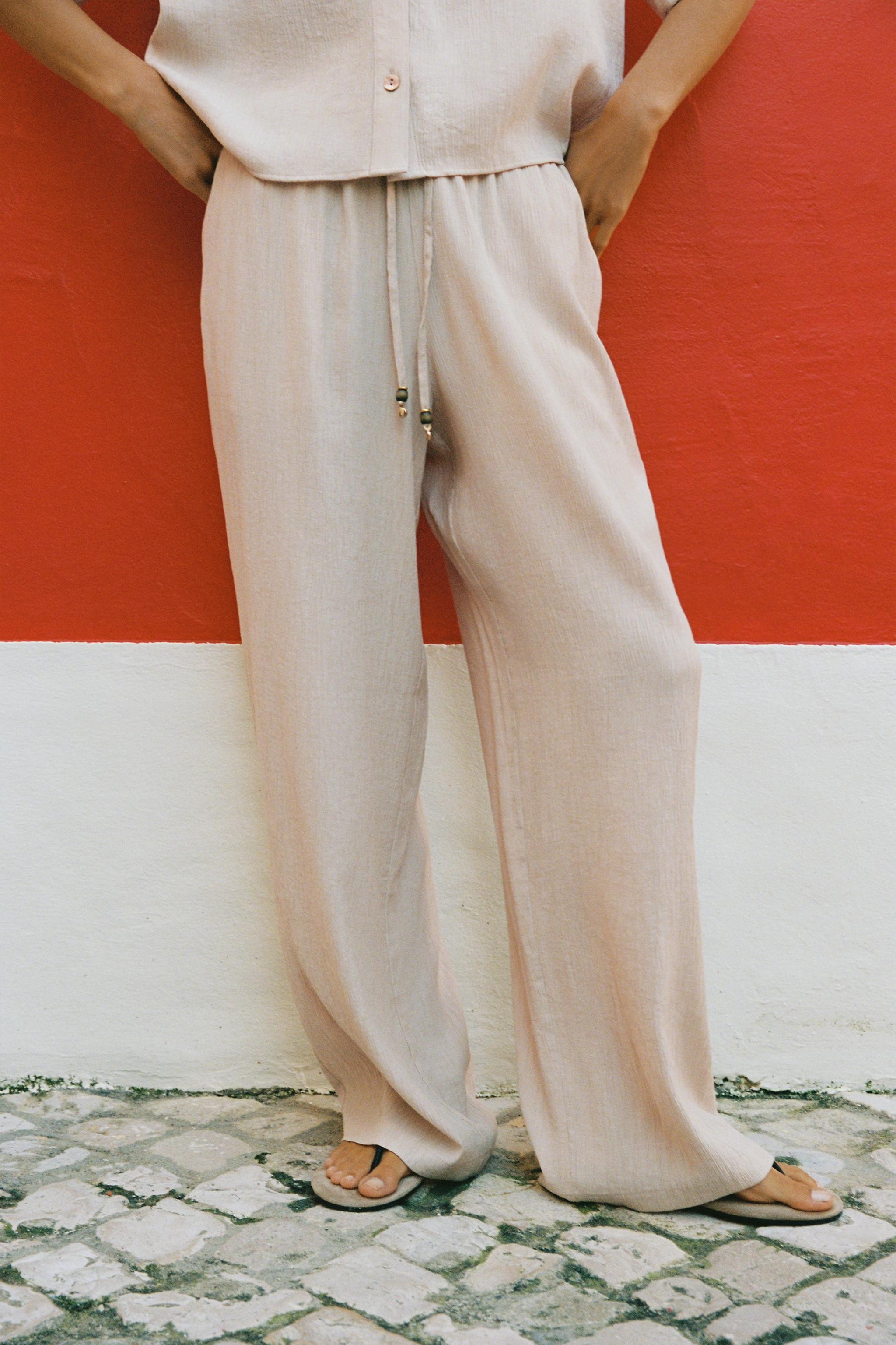 FLOWING STRAIGHT-LEG TROUSERS | Zara UK