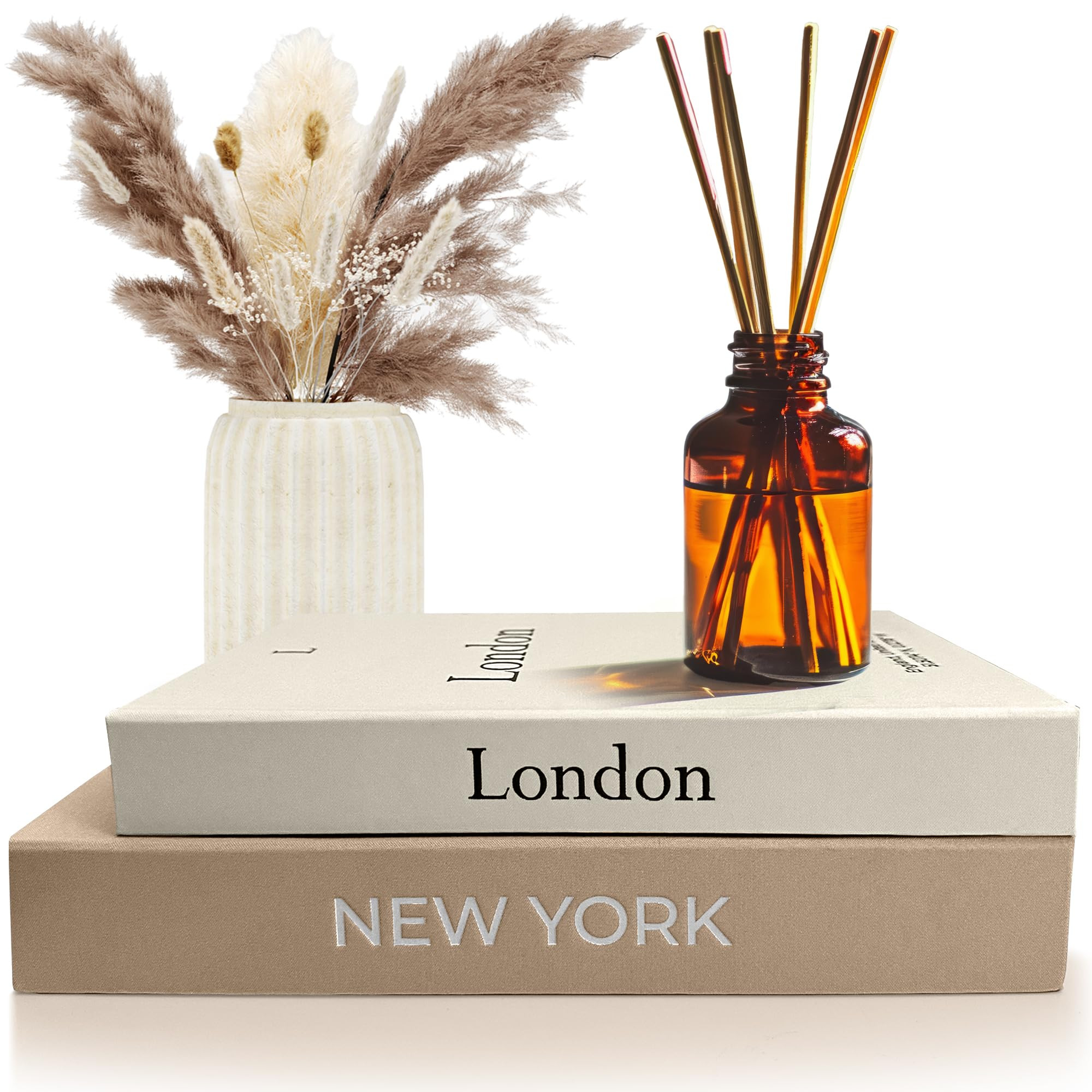 Faux Book Storage Box Set – Decorative Faux Books with Hidden Storage for Coffee Table Decor, B... | Amazon (US)