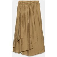 Zara - Zw Collection Ruffled Skirt - Caramel - M-L - Woman | Zara US