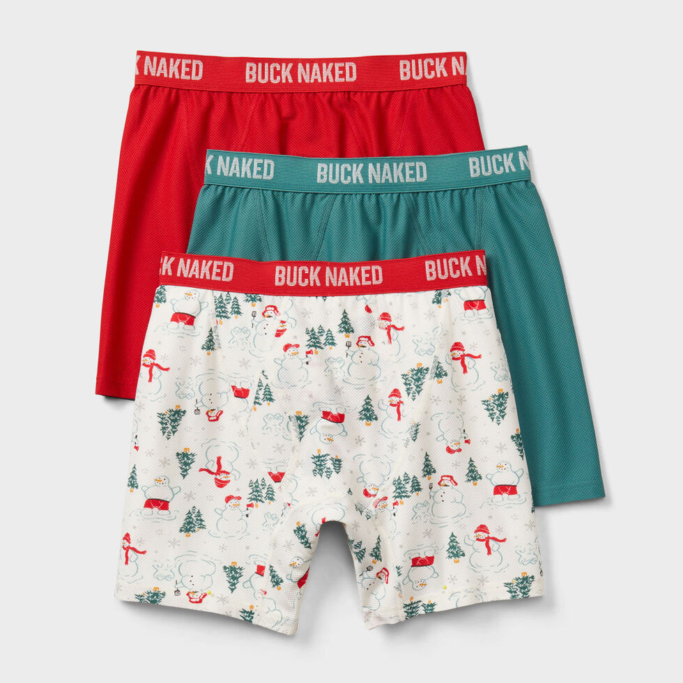 Men's Buck Naked Boxer Briefs 3-Pack | Duluth Trading Company